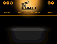 Tablet Screenshot of fandec.com